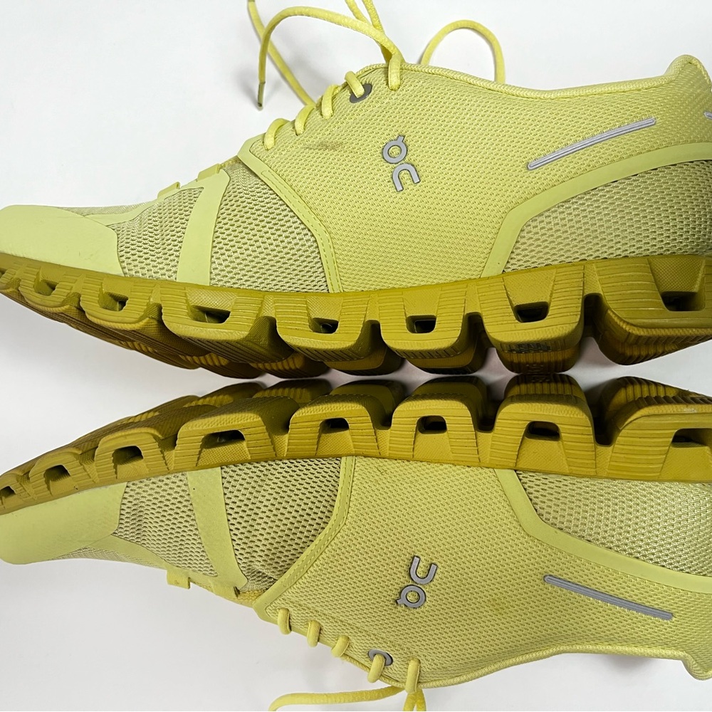 On Cloud X Women’s Size 10.5 Running Shoes Glade Citron Yellow Helion Training - Picture 14 of 16